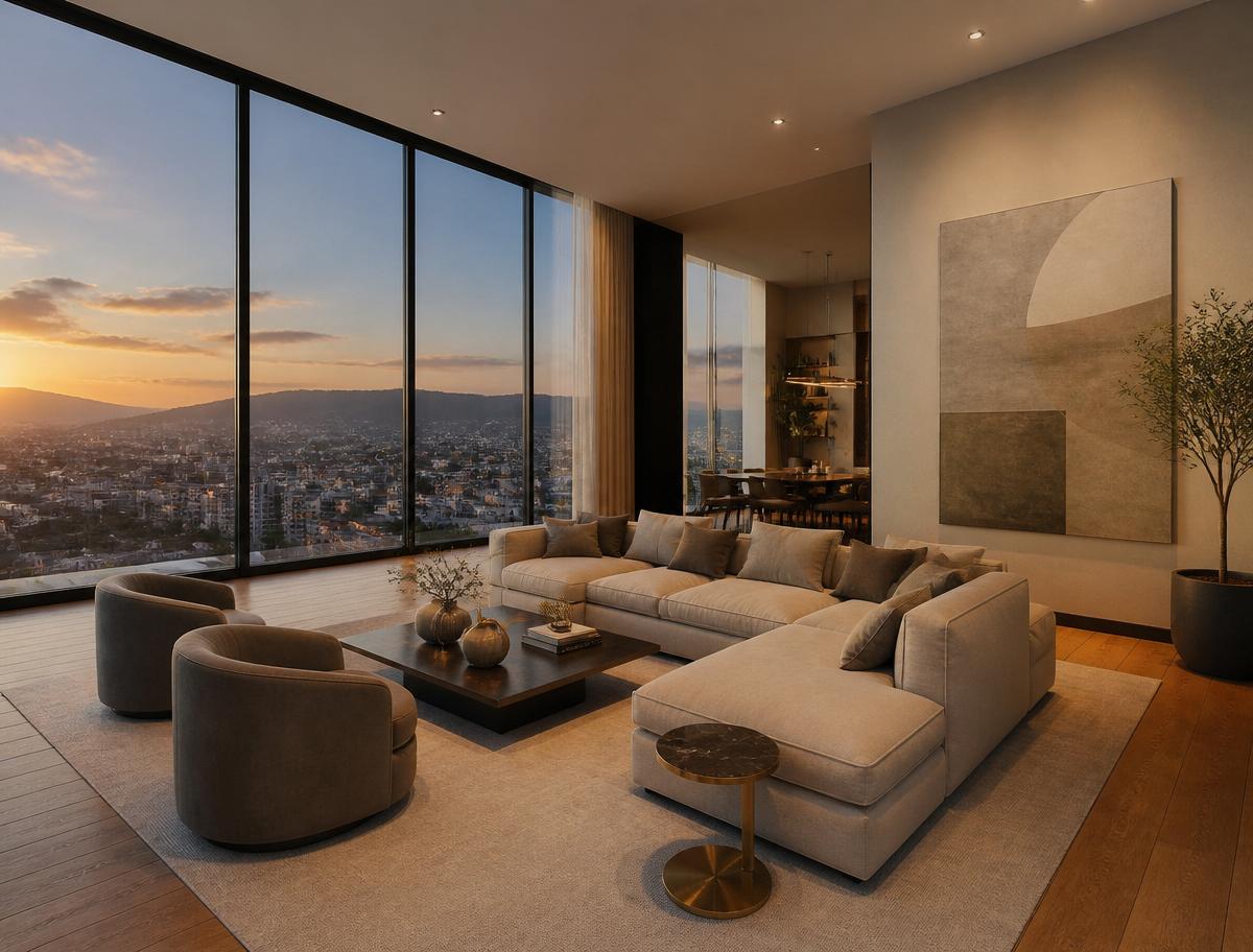 Sala principal del apartamento en Zona 16